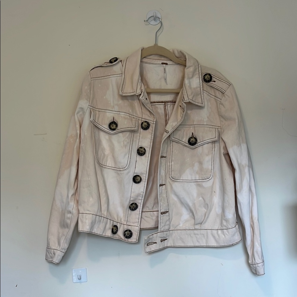 Free People Cream Women's Jacket